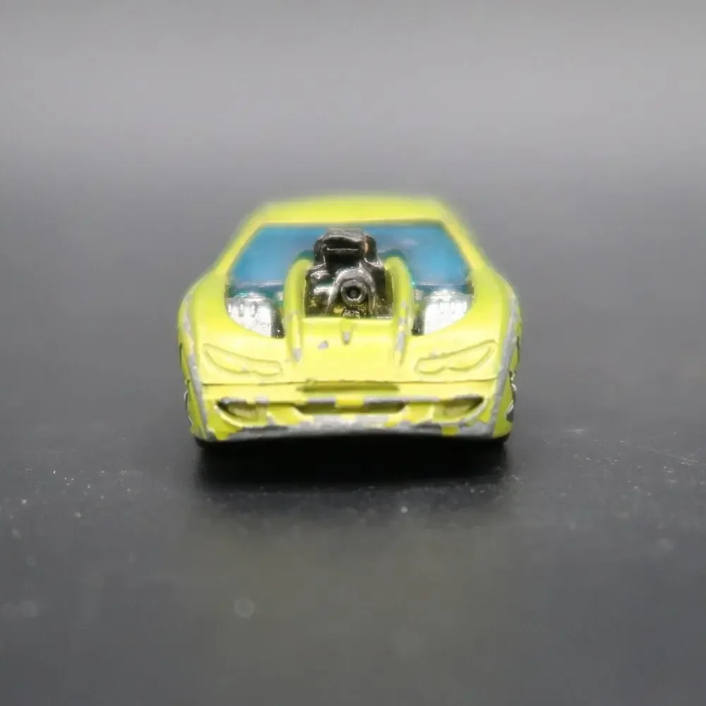 Hot Wheels Diecast Cars Set of 2 1:64 Scale Overbored Green Blue Metallic 2001